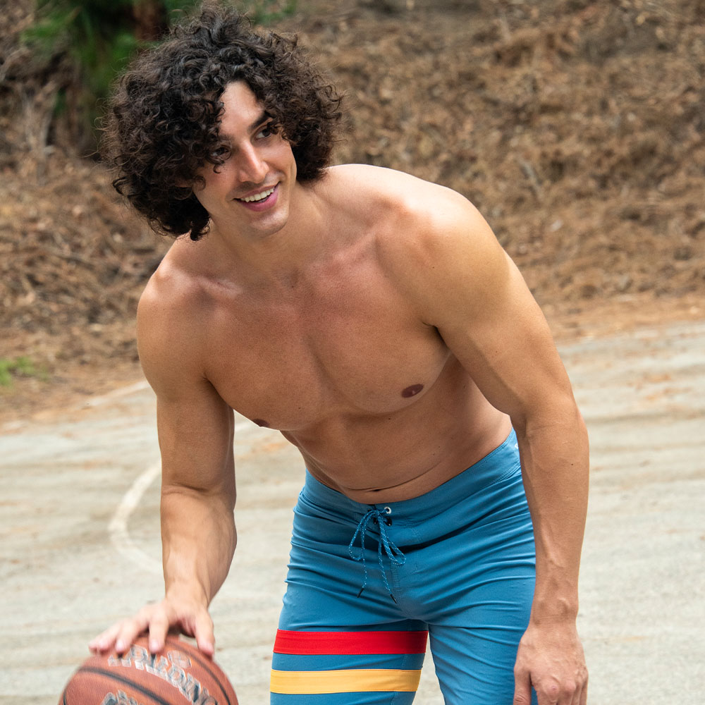 Charlie Santana Wearing Hurley Shorts